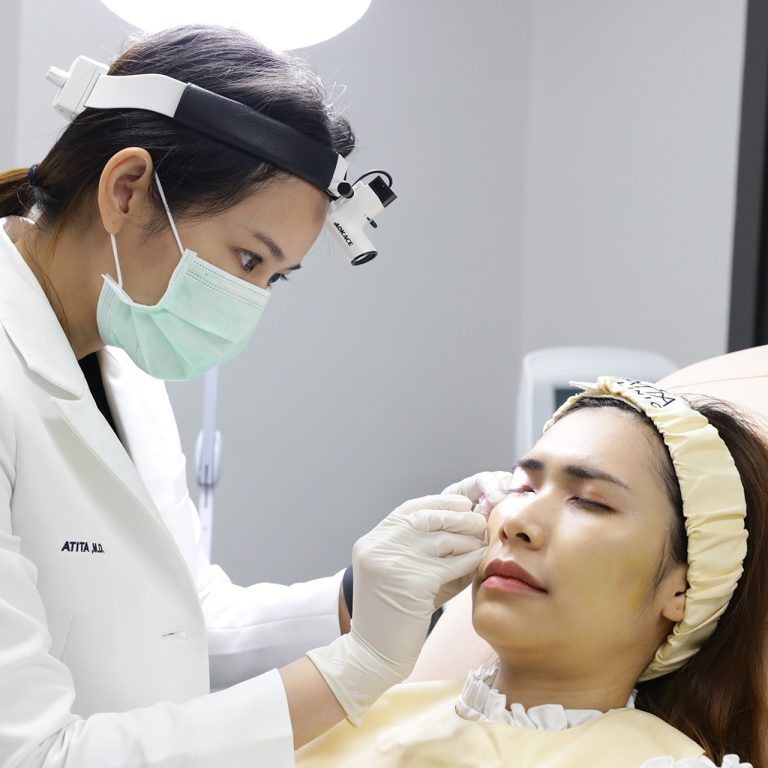 โปรแกรมยกกระชับรักษาความหย่อนคล้อยโดยไม่ผ่าตัด